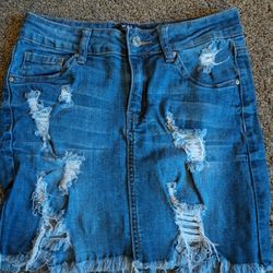 Girls Jean Skirt