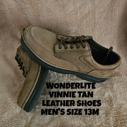 WONDERLITE LEATHER SHOES, MEN'S 13M
