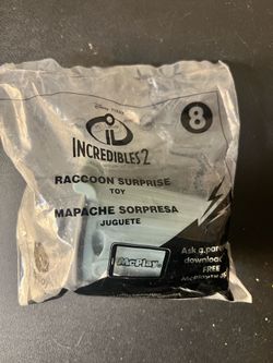 2018 McDonalds Happy Meal Toy Incredibles 2 #8 RACCOON SURPRISE Sealed