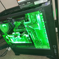 Custom Water cooling led light pc