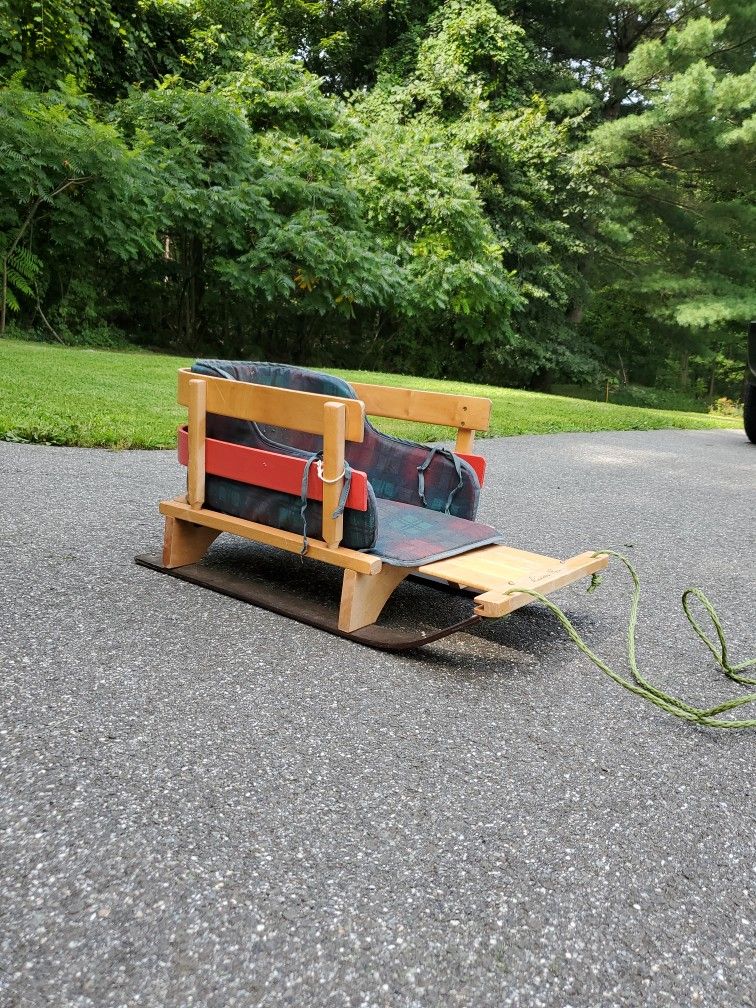 Eddie Bauer Wooden Kids Sled