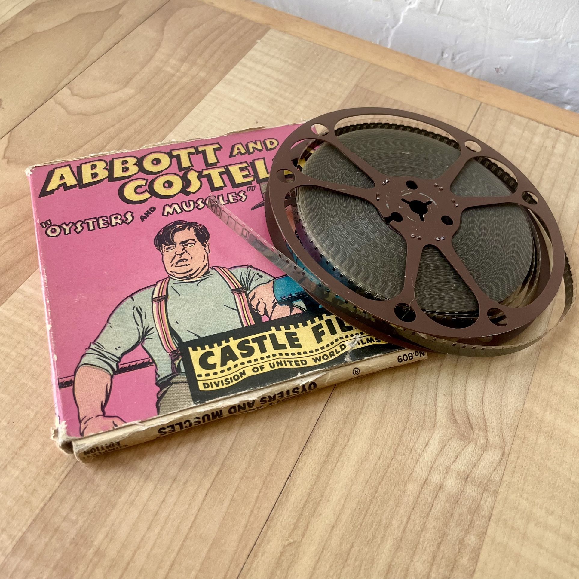 Vintage Castle Films Abbott And Costello Oysters And Muscles Super 8 MM Film 809