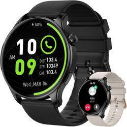 Smart Watch for Men Women Fitness: Waterproof Make/Answer Call Smart Watches for Men Digital Mens Watches Run Smartwatch Android Phones iPhone Samsung