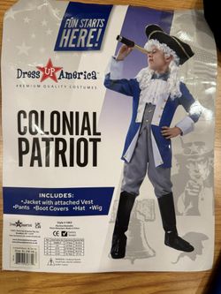 Colonial Patriot Halloween Costume For Kids