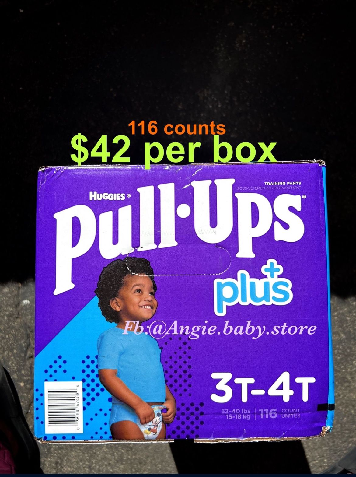 Pull Ups Size 3-4T Boys