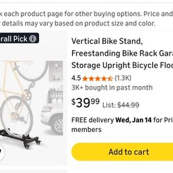 Verticle Bike Stand 1