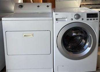 LG Front Load Washer and Electric Dryer Set