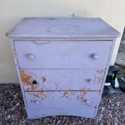 ► Make Offer!! Vintage-style wooden chest w/ 3 drawers