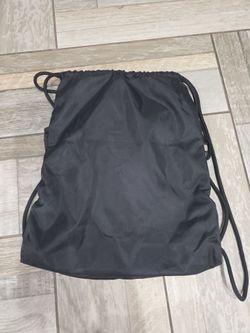 Basketball drawstring black bag