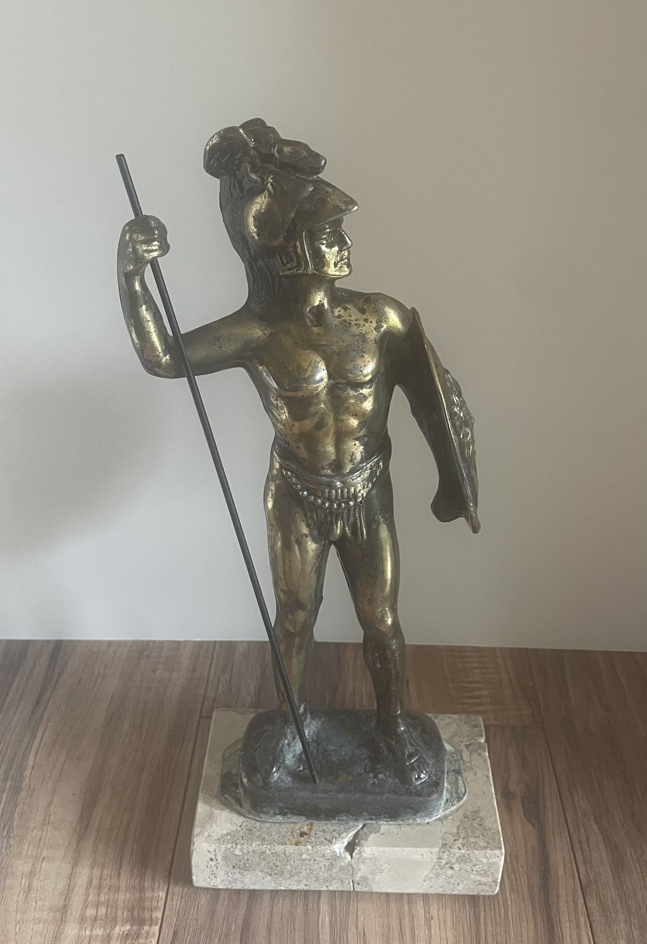 Vintage Achilles Statue