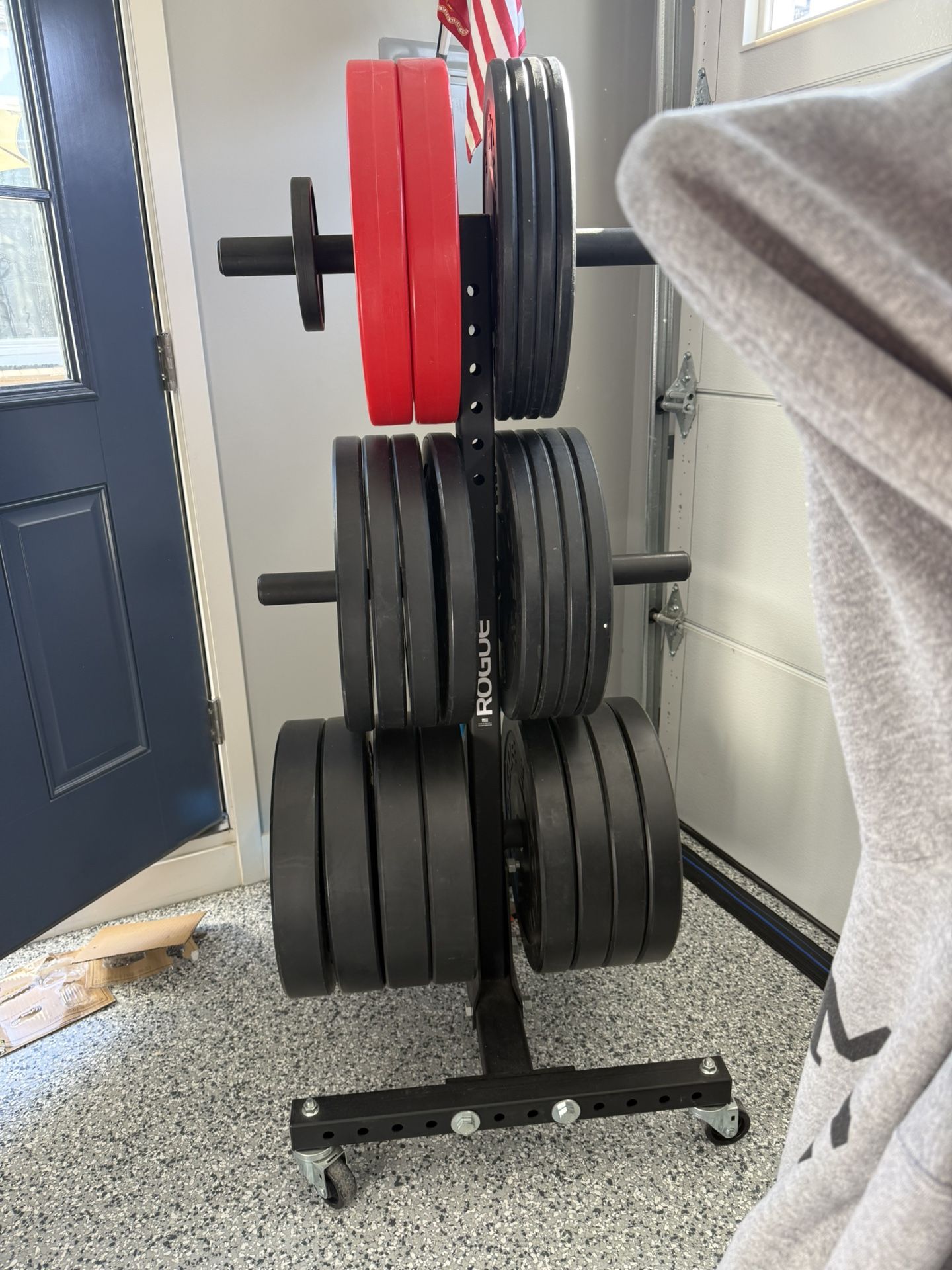 Rogue Fitness Weight Tree With Castors