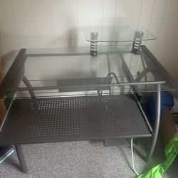 Free Glass Computer Desk