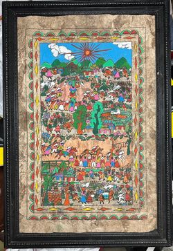 Bark Painting From Mexico