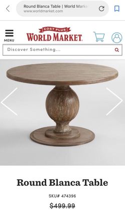 Cost plus round dining table best sale
