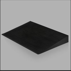 Kritkin EVA Foam Threshold Ramp - 36" L x 18" W x 3" H, Black