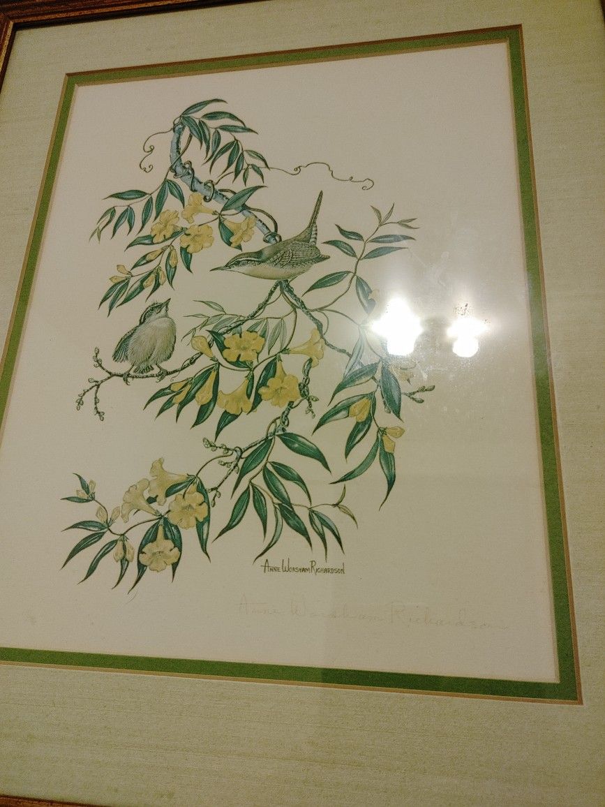 Signed Print Anne Worsham Richardson 