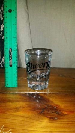 Cheers shot glass