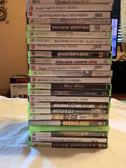X Box 360 games $10 .00 dollars Ea