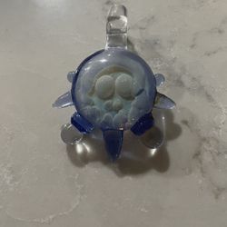 Handmade Glass Art Skull 