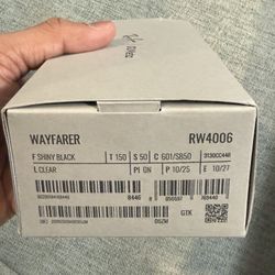 Brand New Open Box - Meta Ray-Ban Gen 1 Wayfarer - Shiny Black, Standard Size, Clear Lenses 