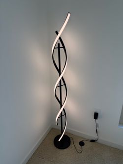 Modern LED Spiral Floor Lamp