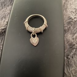 Sterling Silver And Diamond Ring