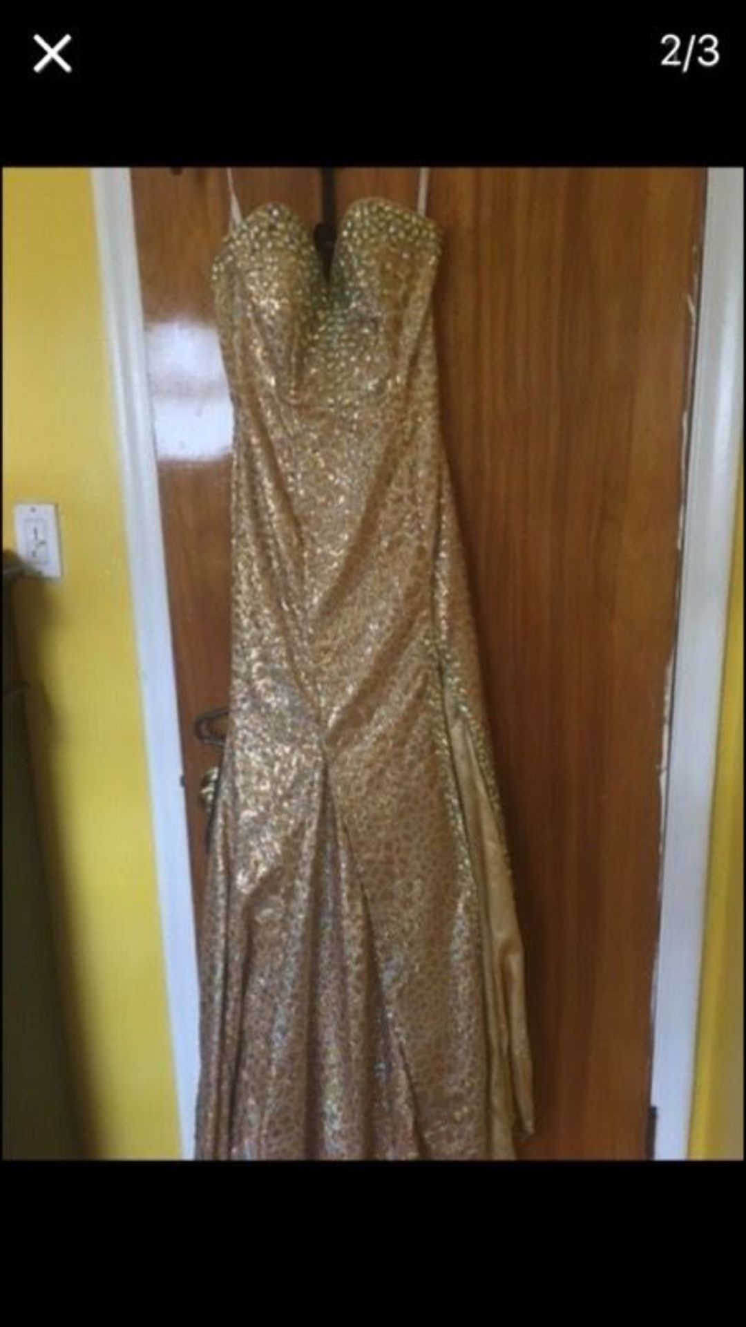 Gold dress size 2