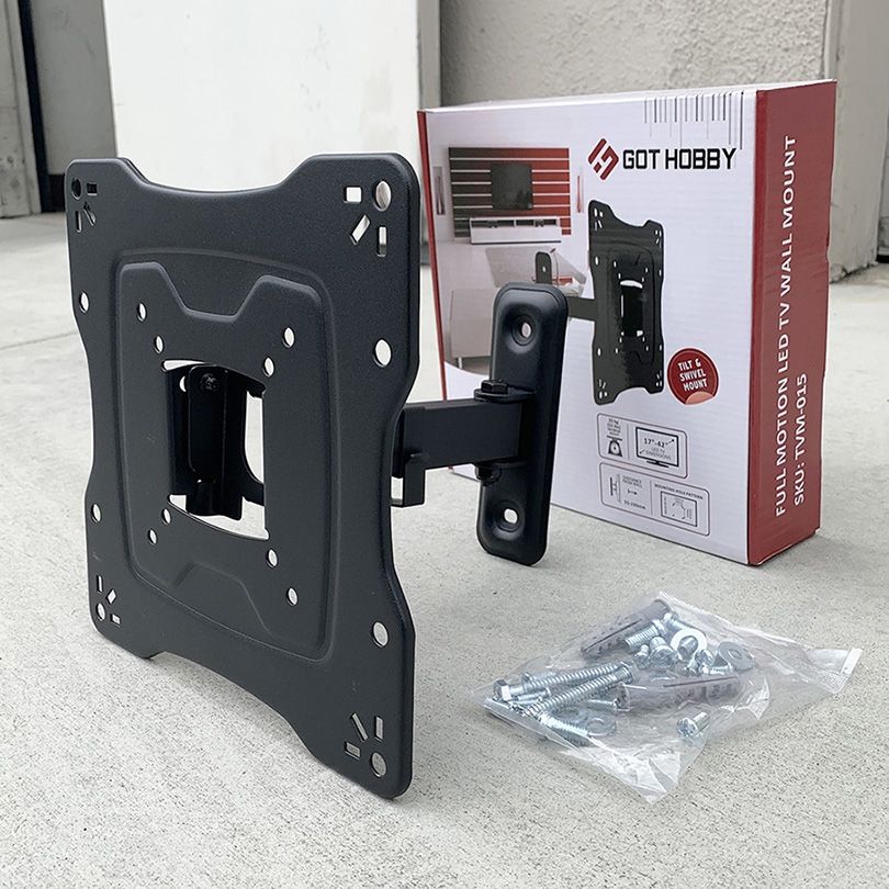 New in box $12 Universal TV Wall Mount for 17”-42” TVs Swivel Tilt Bracket, Max 55Lbs