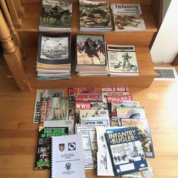 Huge Lot 135+ Military Armor History Calvary Infantry Magazines