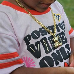 I Deliver I ship 14k gold plated Chain and Pendant