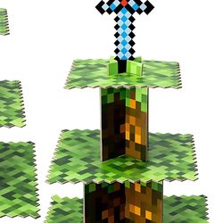 Minecraft cupcake stand