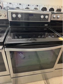 Whirlpool glass top electric stove