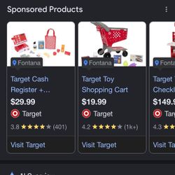 Target cart and cashier toy