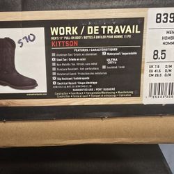 Steel Toed Boots 8.5 
