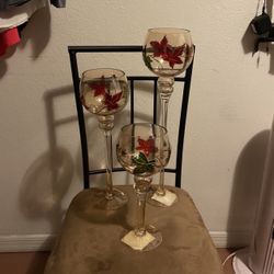 Glass Candle Holder