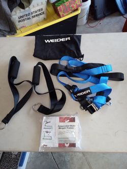 New. Weider Suspended Body Weight Trainer with Carry Bag.