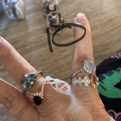 Lot Of Bomb Party Rings 