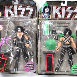 Mcfarlane Kiss PAUL STANLEY Guitar Ultra Action Figure + Peter Criss Drum