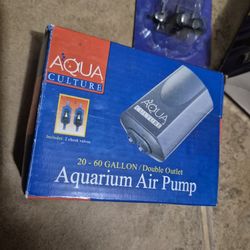 FISH AQUARIUM 20- 60 GALLON  AIR PUMP AND FILTERS