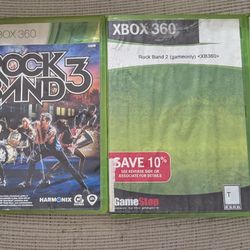 Rock Band 1 ,2 & 3 Plus RockSmith For Xbox 360