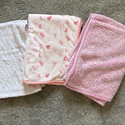 3 Baby Blankets 