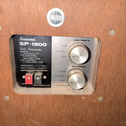 Sansui. Sp 1500 speakers