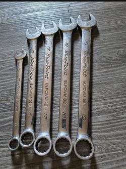 5 Piece Blue-Point Wrenches Metric Combination Set BLPCWM 
Classic high quality tools 
11,15,17,18,19
$$125$$