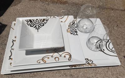 White Porcelain Dinnerware Set — “The Cellar” by Macy’s