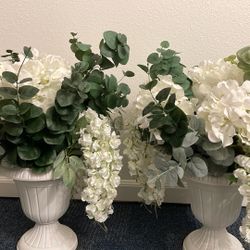 Faux Floral Pots