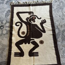 Monkey blanket. South/Central American? 45x 31