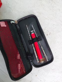 Drill Bit and Driver Set with Case