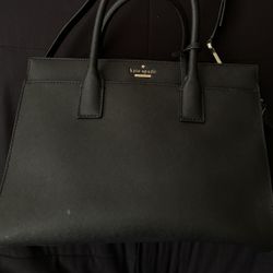 Black leather Kate spade Purse 