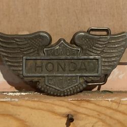 Vintage Honda Motor Cycles Belt Buckle