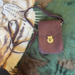 burgundy crossbody phone wallet
